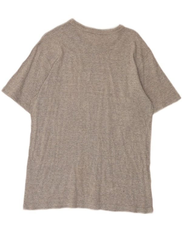 Champion Mens Graphic T-Shirt Top Medium Grey Cotton