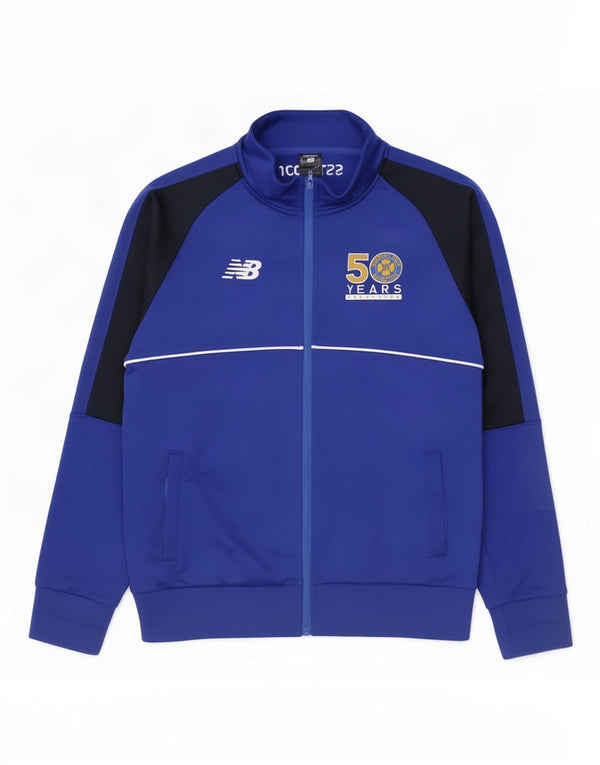 New Balance Veste de Survêtement Graphique Homme Bleu Moyen Colourblock