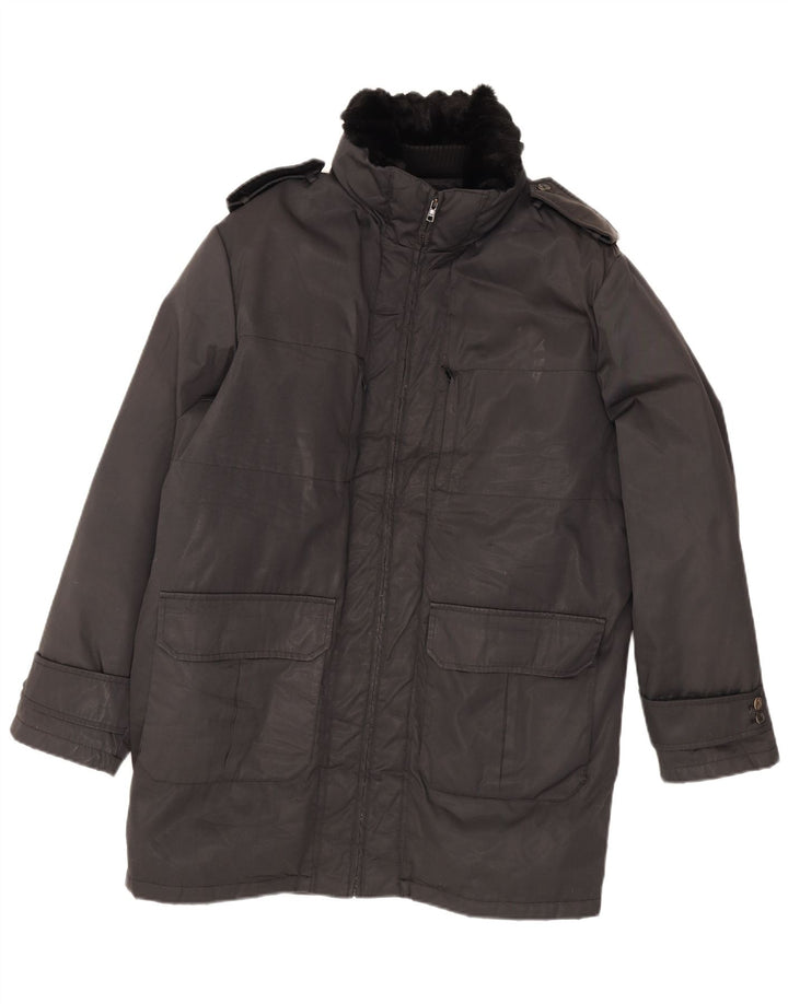 Giacca Parka da uomo Blumarine UK 40 Large Nera