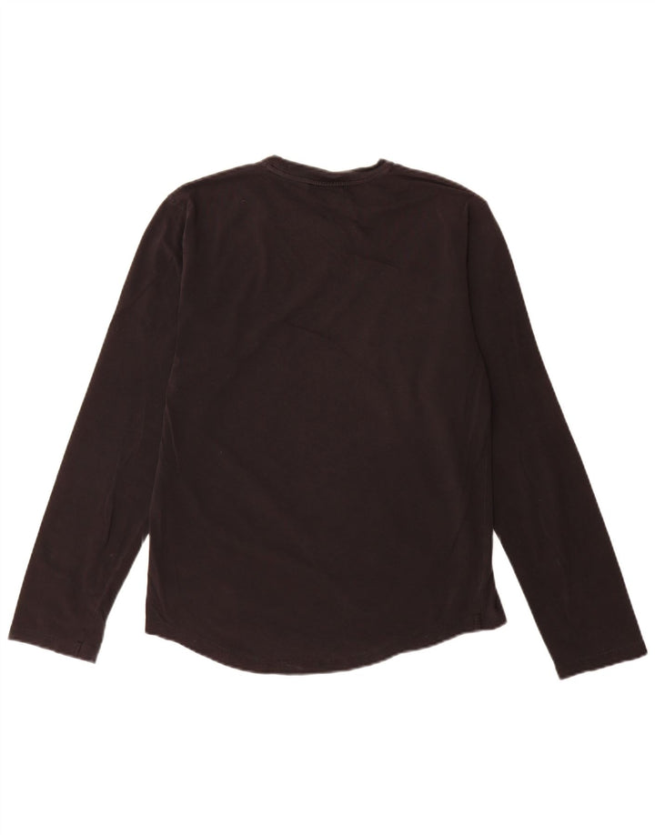 Top pentru bărbați Hugo Boss cu mânecă lungă, mic, negru, bumbac