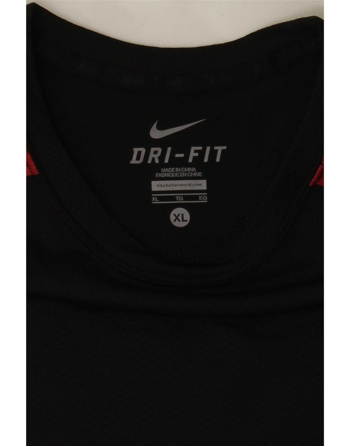 Nike Mens Dri Fit T-Shirt Top XL Black