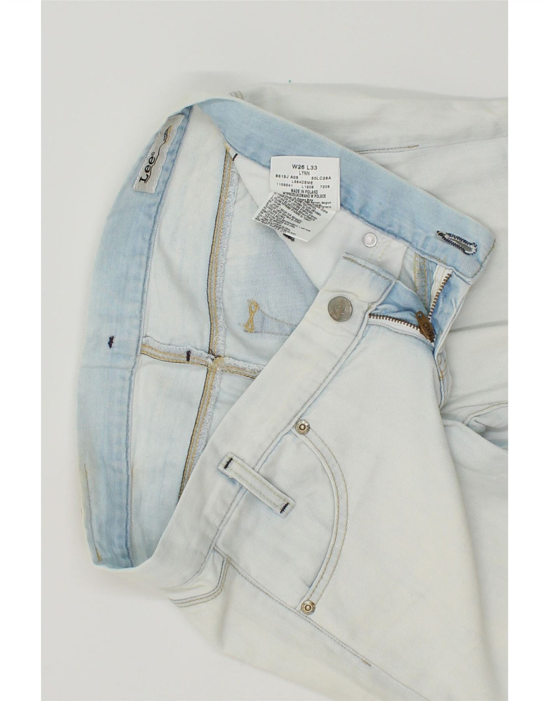 LEE Womens Lynn Slim Jeans W26 L33 Blue Cotton Vintage Lee and Second-Hand Lee from Messina Hembry 