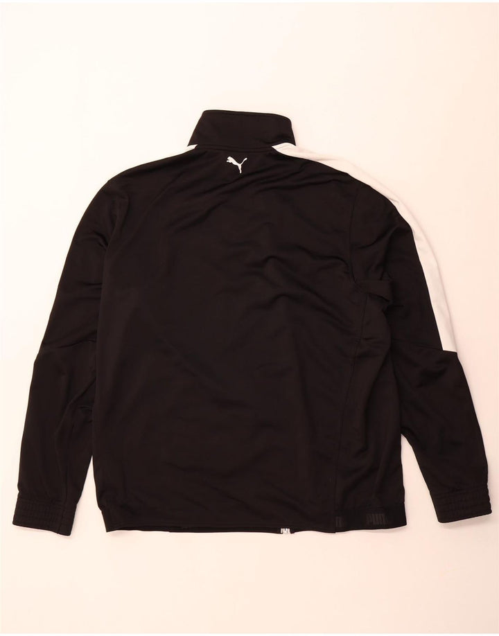 Puma Mens Tracksuit Top Jacket 2XL Black Colourblock Polyester