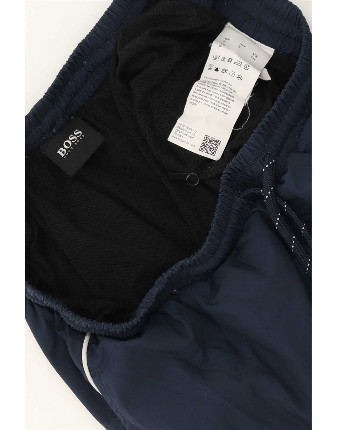 Hugo Boss Mens Swimming Shorts Small Navy Blue Polyester