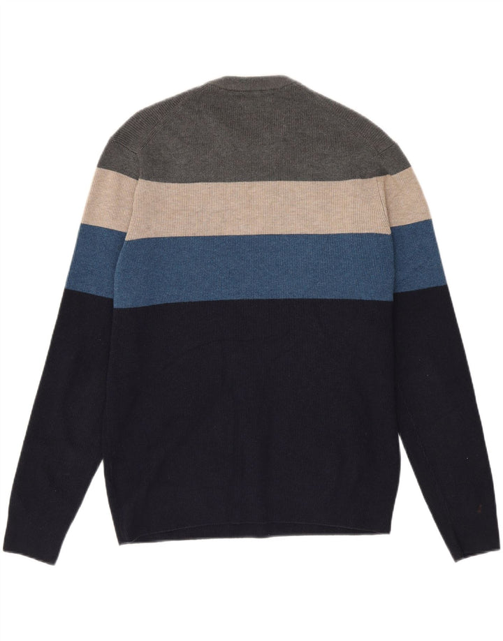 Marks & Spencer Herretrøje med rund hals, stor flerfarvet stribet