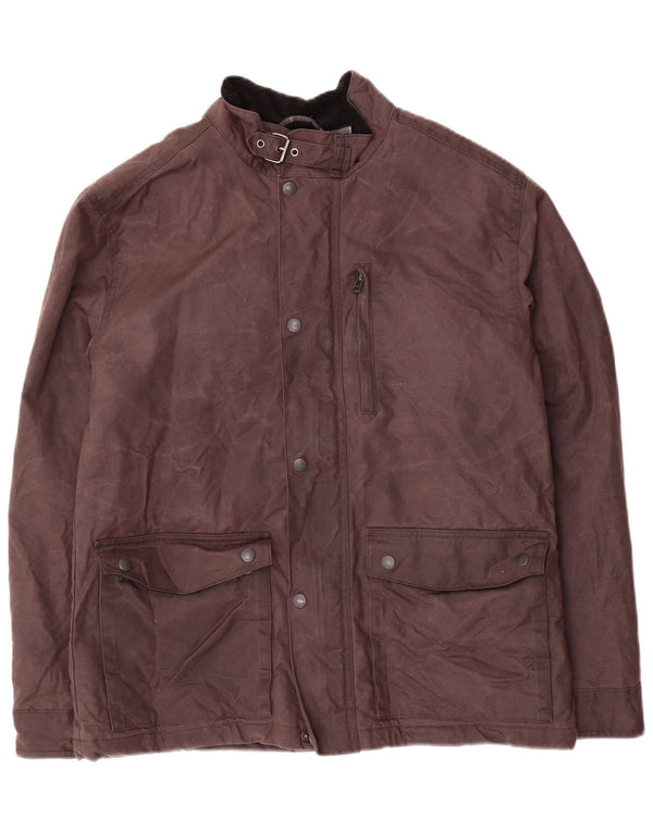 Marks & Spencer Herre vokset bomuldsjakke UK 38 Medium Brown