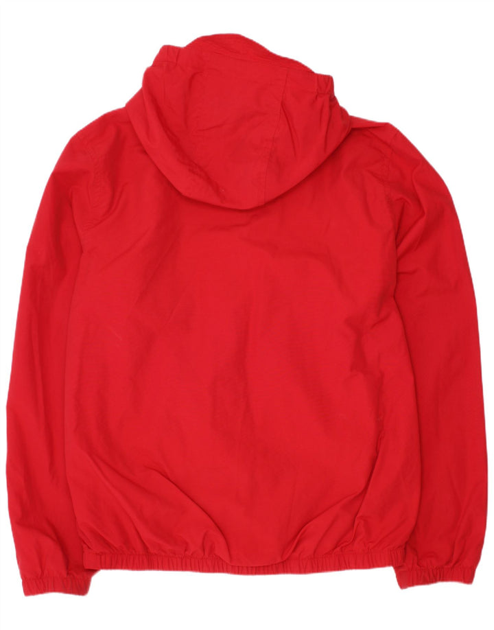 Lyle & Scott Boys Hooded Rain Jacket 10-11 Years Red Polyester
