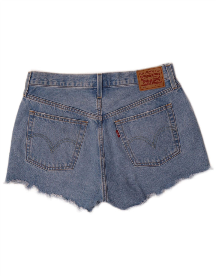 Levi's Womens 501 Denim Hot Pants W29 Medium Blue Cotton