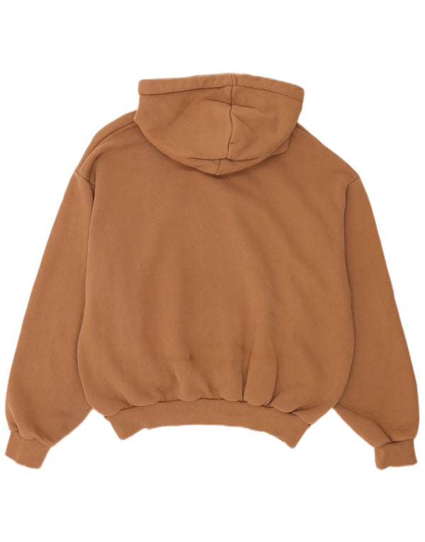 Karl Kani Dame Grafisk Oversized Hoodie Jumper UK 14 Medium Brun Bomuld