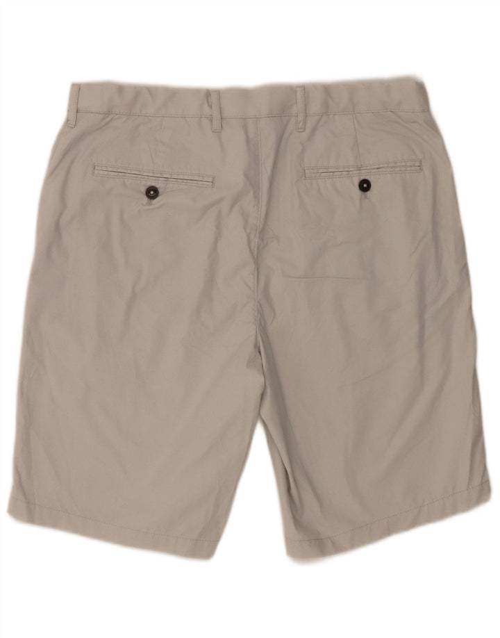 Marks & Spencer Mens Chino Shorts W34 Large Beige Cotton