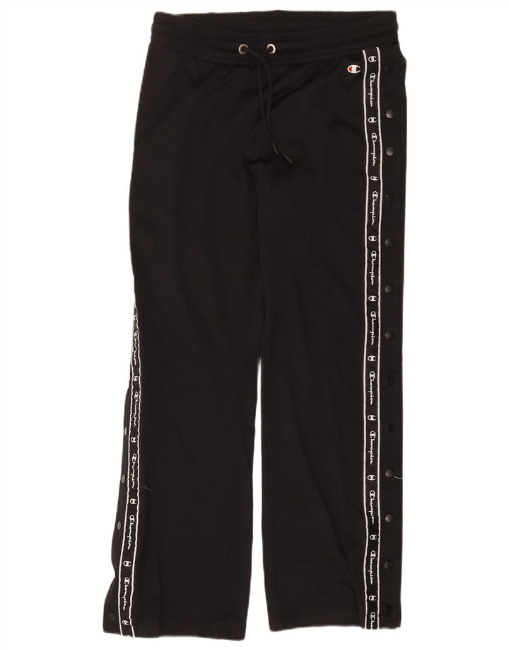 Champion Dame grafisk træningsdragt Bukser UK 14 Medium Sort Polyester