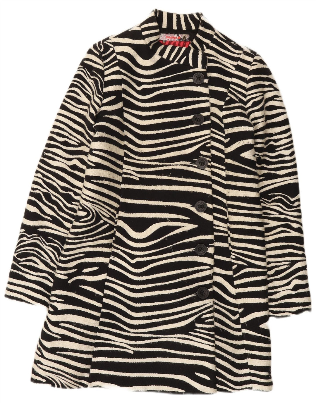 Soprabito da donna Desigual EU 42 grande stampa animalier nera