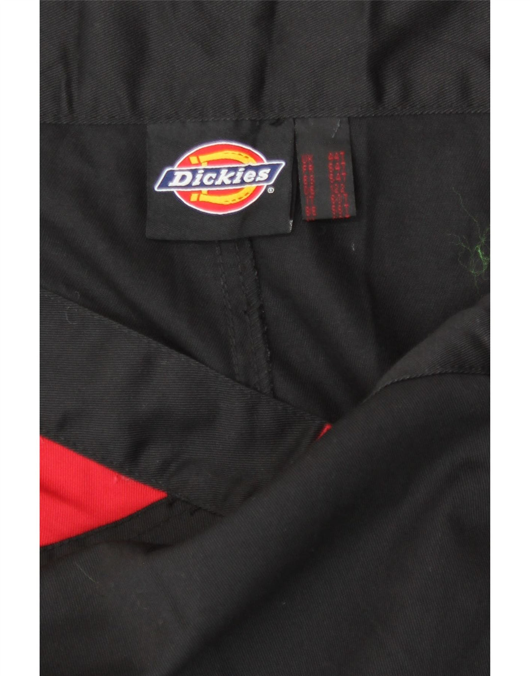 Dickies Gerade Herren-Cargohose W44 L31 Schwarzes Colourblock-Polyester