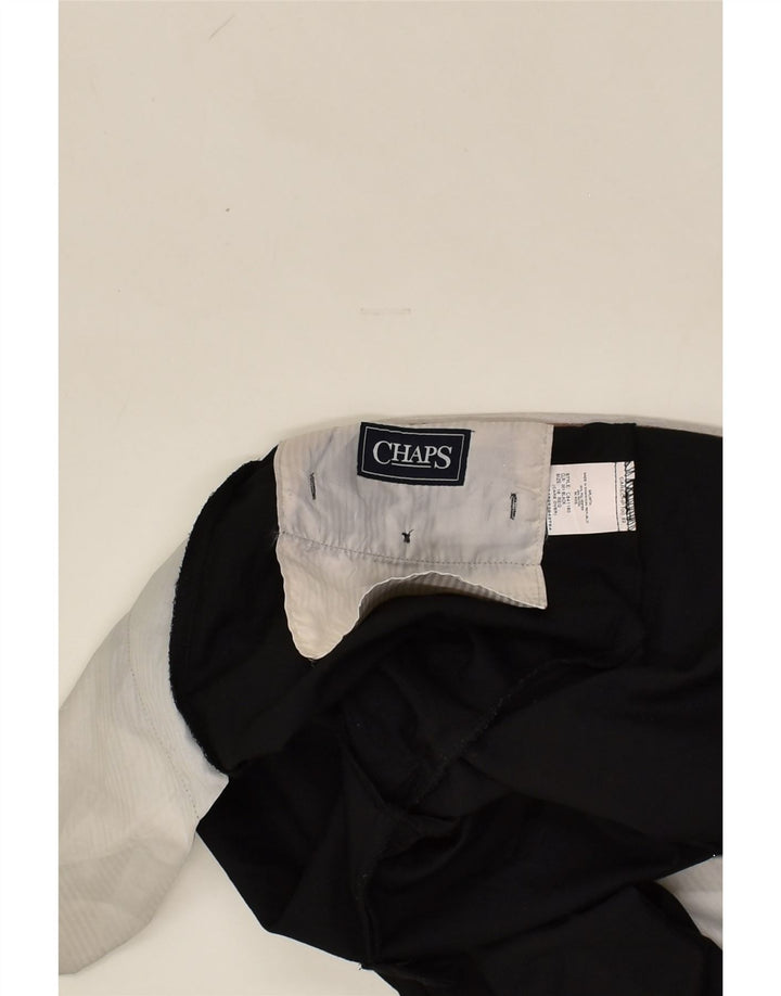 CHAPS Boys Straight Casual Trousers 15-16 Years W28 L29  Black Polyester | Vintage Chaps | Thrift | Second-Hand Chaps | Used Clothing | Messina Hembry 