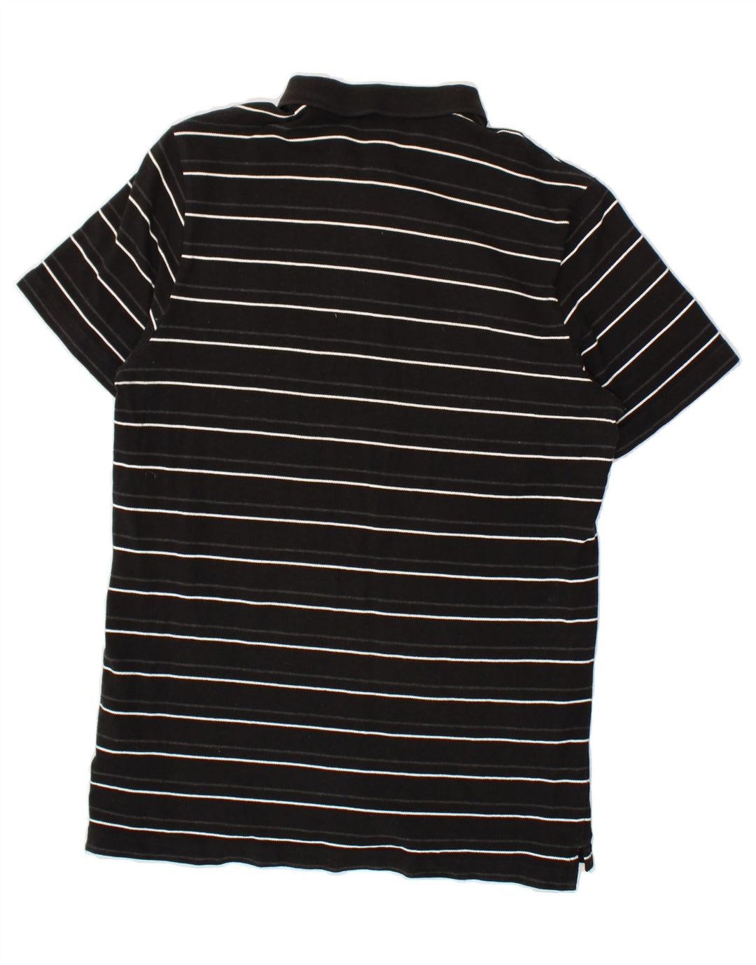 PUMA Mens Polo Shirt Large Black Striped Cotton Vintage Puma and Second-Hand Puma from Messina Hembry 