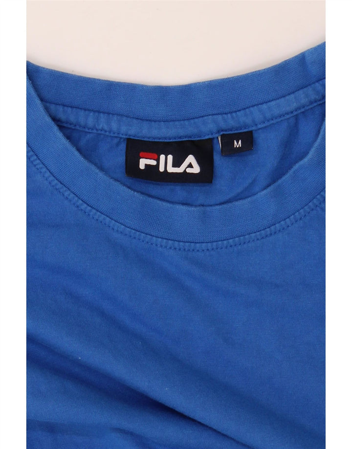 FILA Mens T-Shirt Top Medium Blue Cotton Vintage Fila and Second-Hand Fila from Messina Hembry 