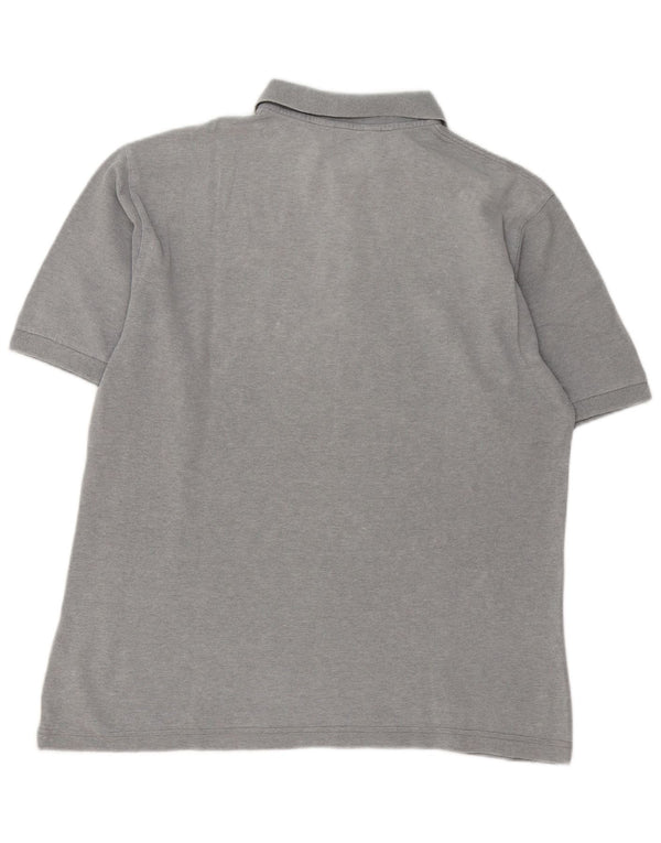 Kappa Mens Polo Shirt Large Grey Cotton
