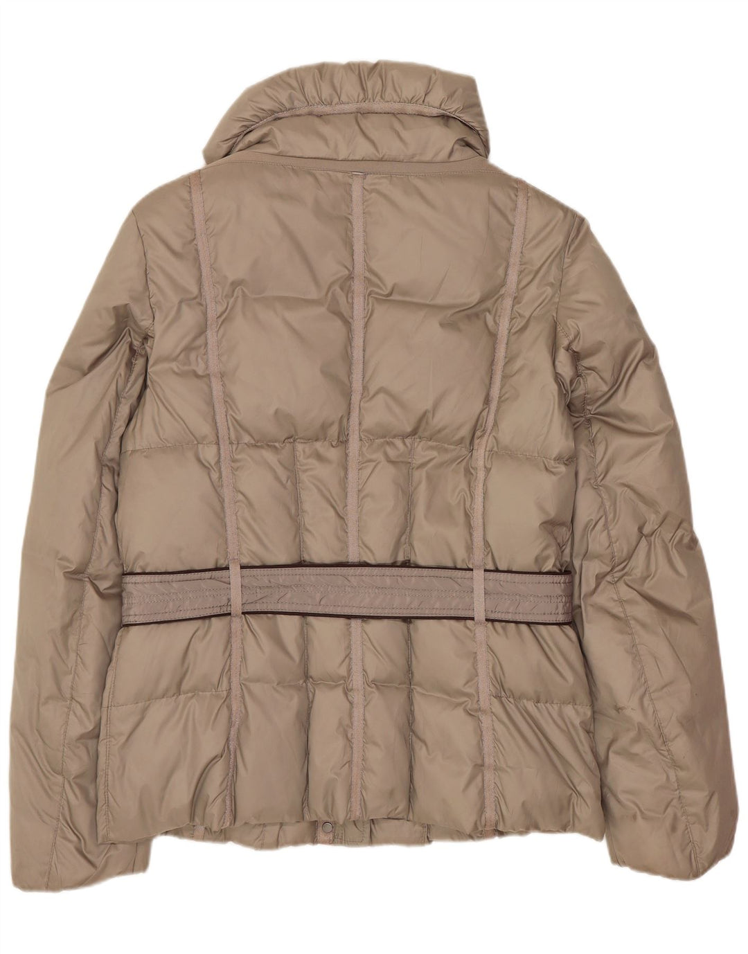 Geox Womens Respira Oversized Padded Jacket UK 10 Small Beige Polyester