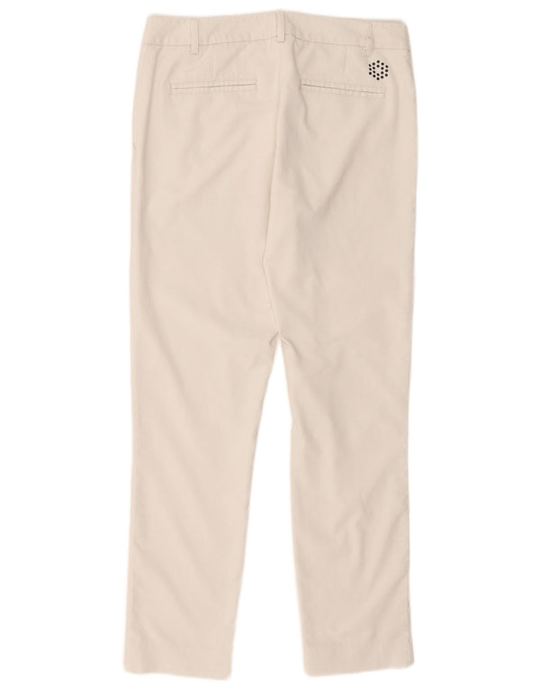 Puma Damen Slim Chino Hose UK 10 Small W32 L28 Weiß Polyester