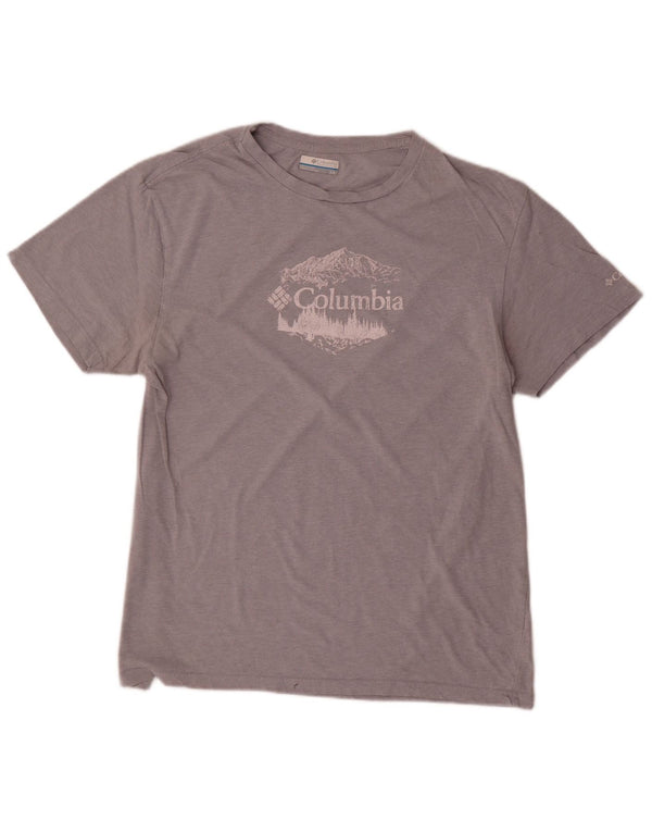 Columbia Mens Graphic T-Shirt Top Large Grey