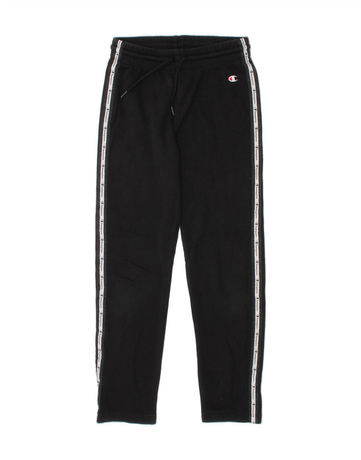 CHAMPION Boys Graphic Tracksuit Trousers 9-10 Years  Black Vintage Champion and Second-Hand Champion from Messina Hembry 