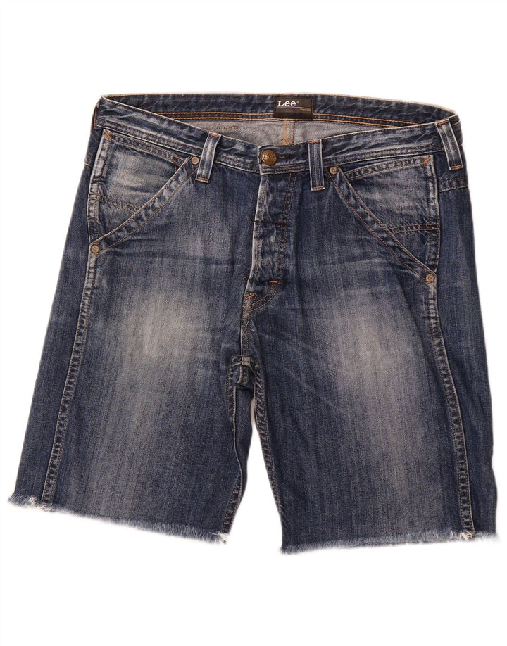 LEE Mens Denim Shorts W34 Large Blue