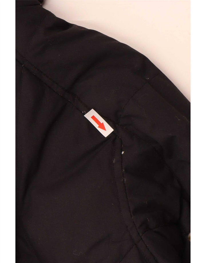 Helly Hansen Wattierte Damenjacke mit Kapuze, UK 14, Mittelschwarzes Nylon