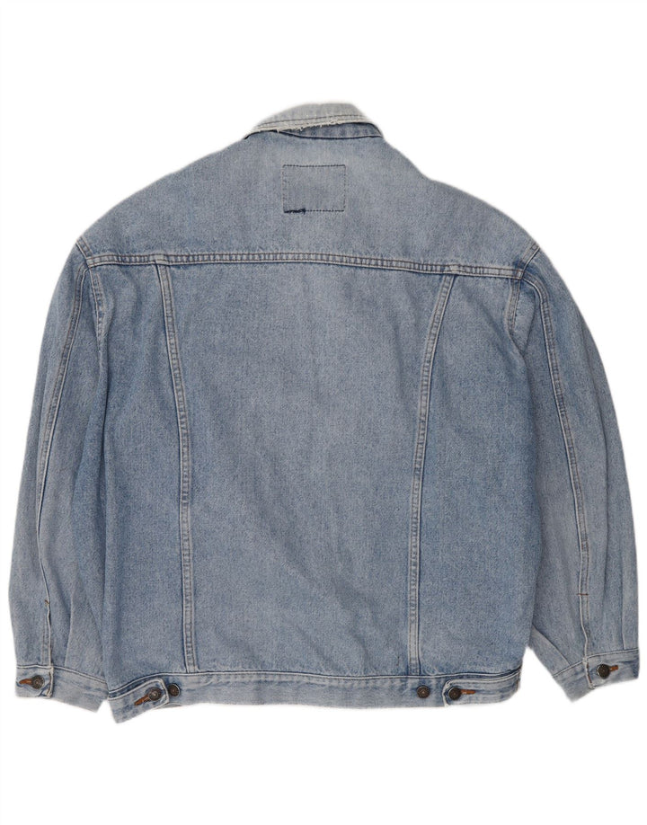 Casucci Mens Denim Jacket UK 40 Large Blue Cotton