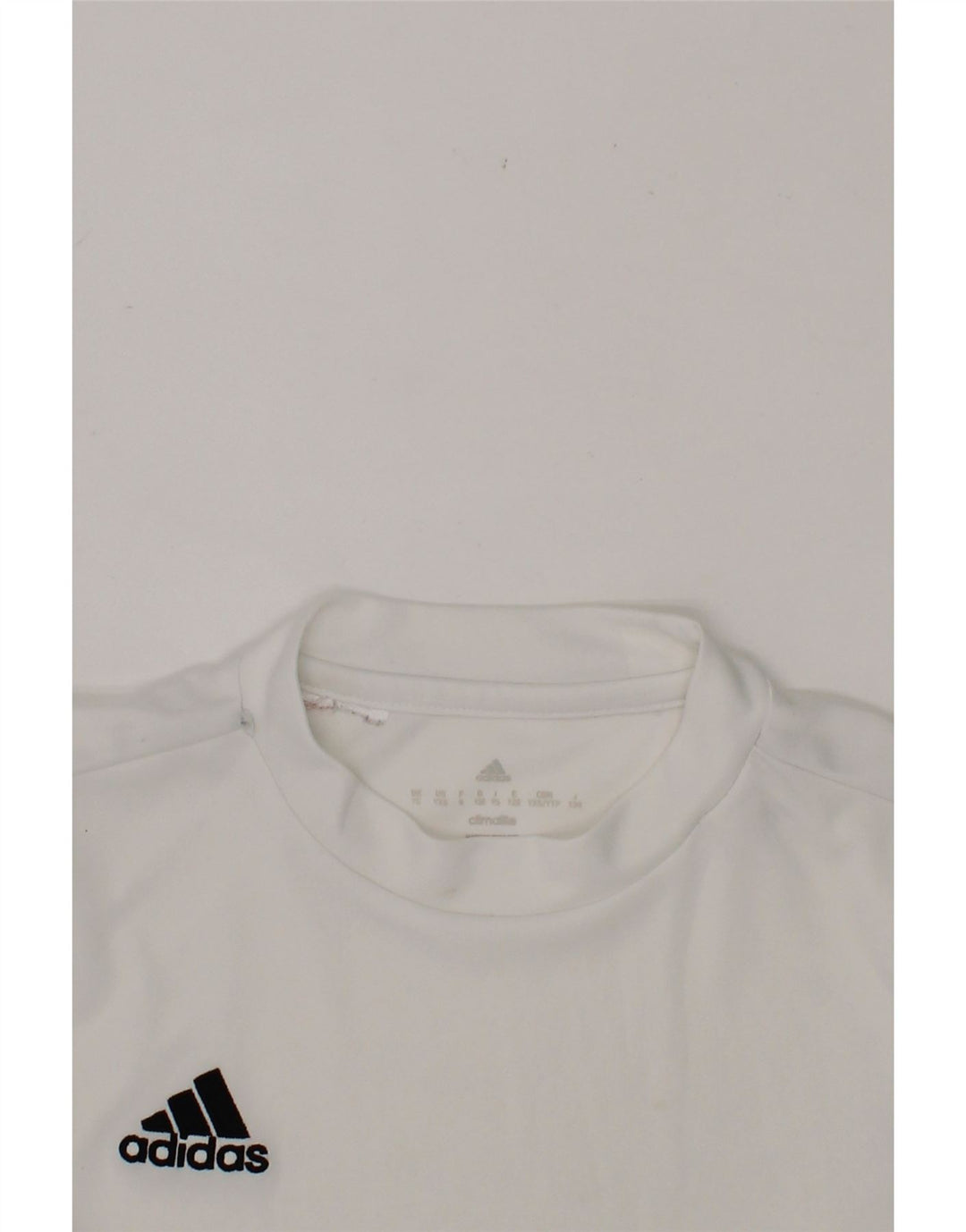 ADIDAS Boys Climalite T-Shirt Top 7-8 Years Small White Vintage Adidas and Second-Hand Adidas from Messina Hembry 