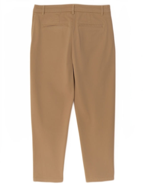 Zara Womens Tapered Chino Trousers EU 38 Small W28 L25 Beige