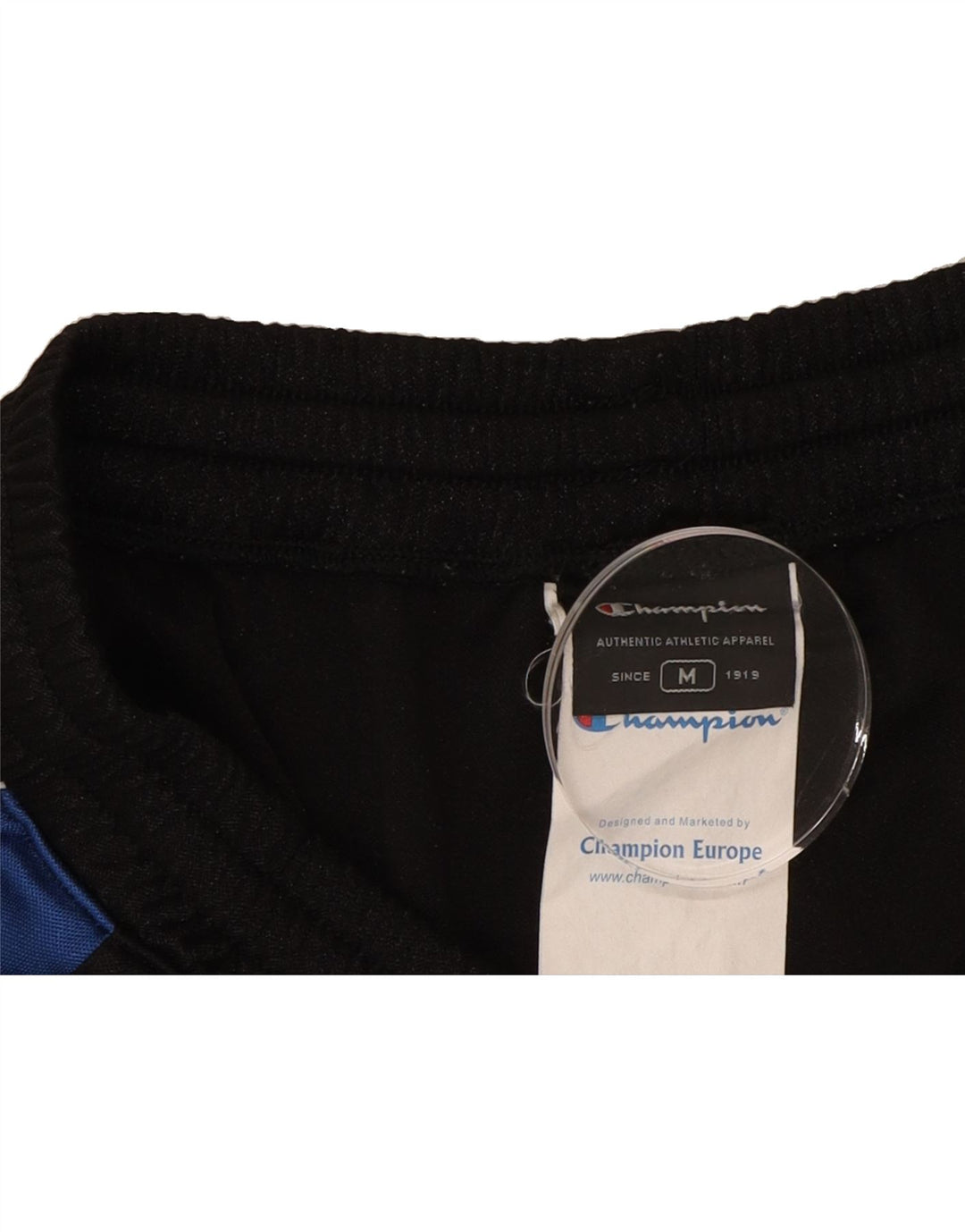 CHAMPION Mens Sport Shorts Medium Black Colourblock Polyester Vintage Champion and Second-Hand Champion from Messina Hembry 