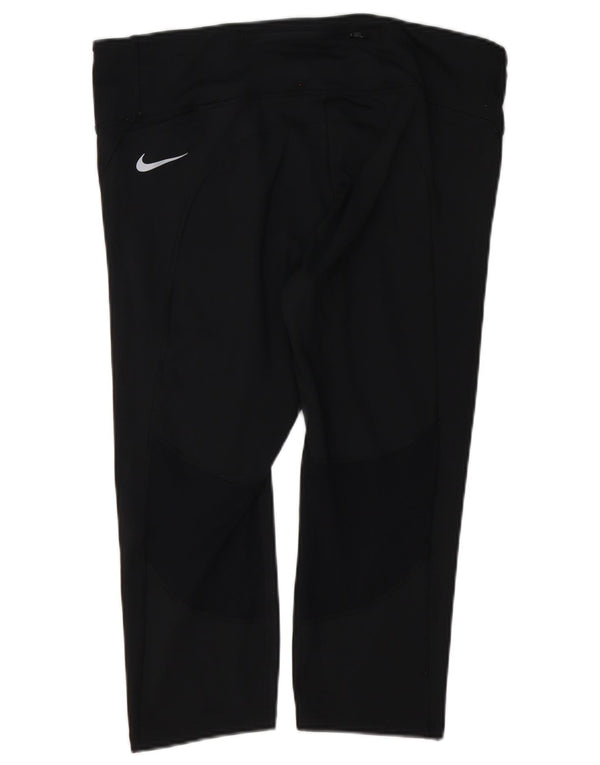 Nike Damen Dri Fit Capri Leggings UK 18 XL Schwarz