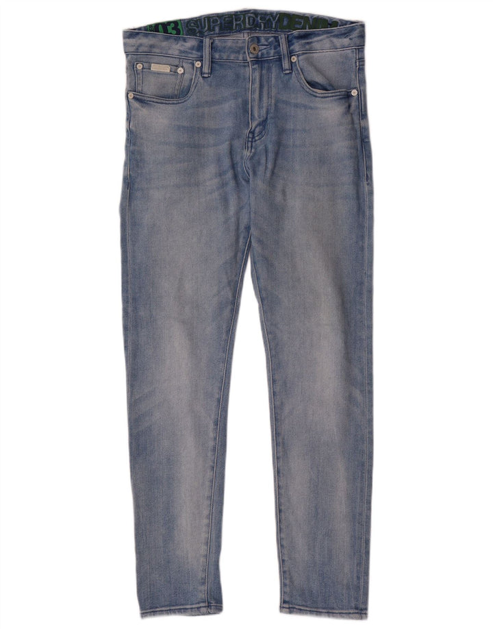 Superdry Mens Slim Jeans W30 L30 Blue Cotton