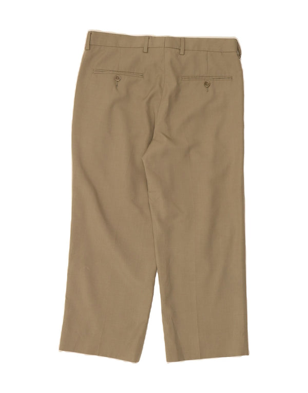 Calça masculina FARAH Pegged Suit W32 L23 poliéster cinza