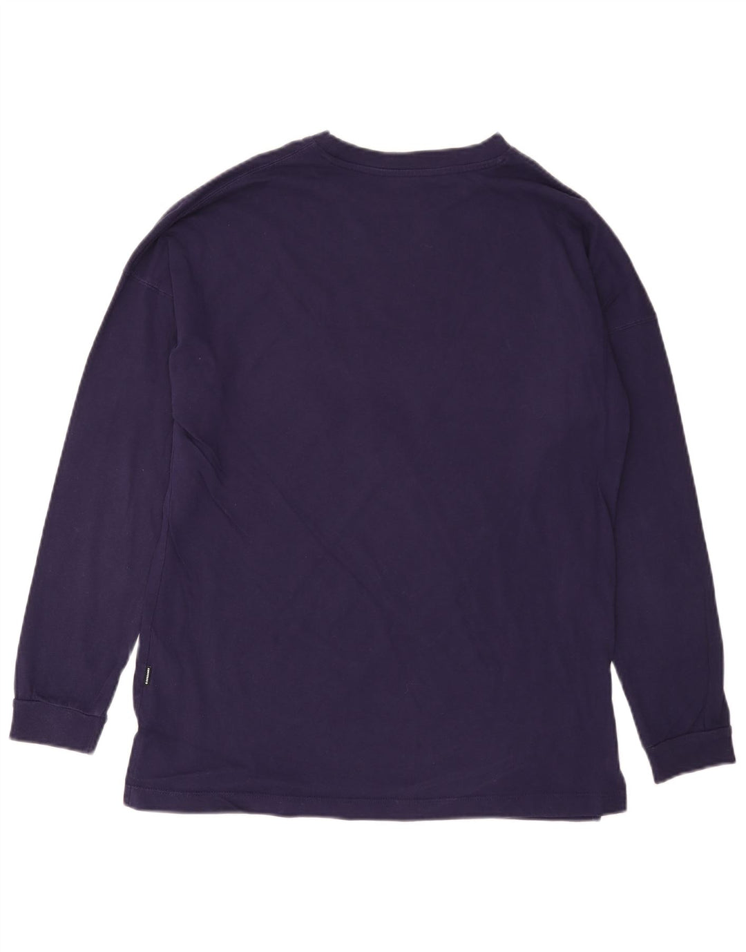 CONVERSE Womens Top Long Sleeve UK 14 Medium Purple Cotton