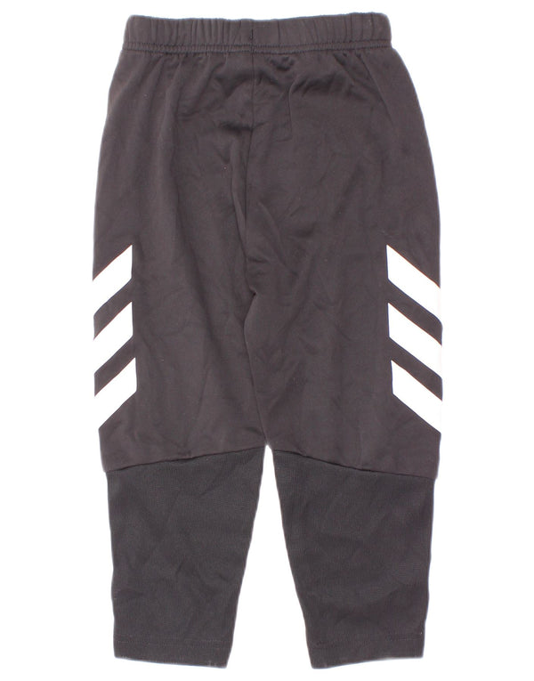 Adidas Boys Graphic Tracksuit Trousers 2-3 Years Black Colourblock