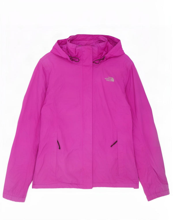 Jaqueta de chuva com capuz The North Face Womens Dryvent Reino Unido 14 Nylon rosa médio