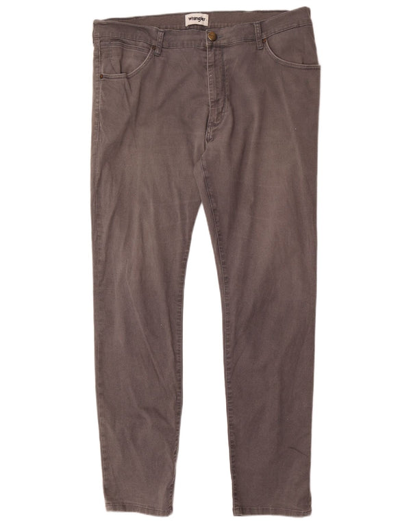 Wrangler Herren Larston Slim Freizeithose W36 L34 Graue Baumwolle