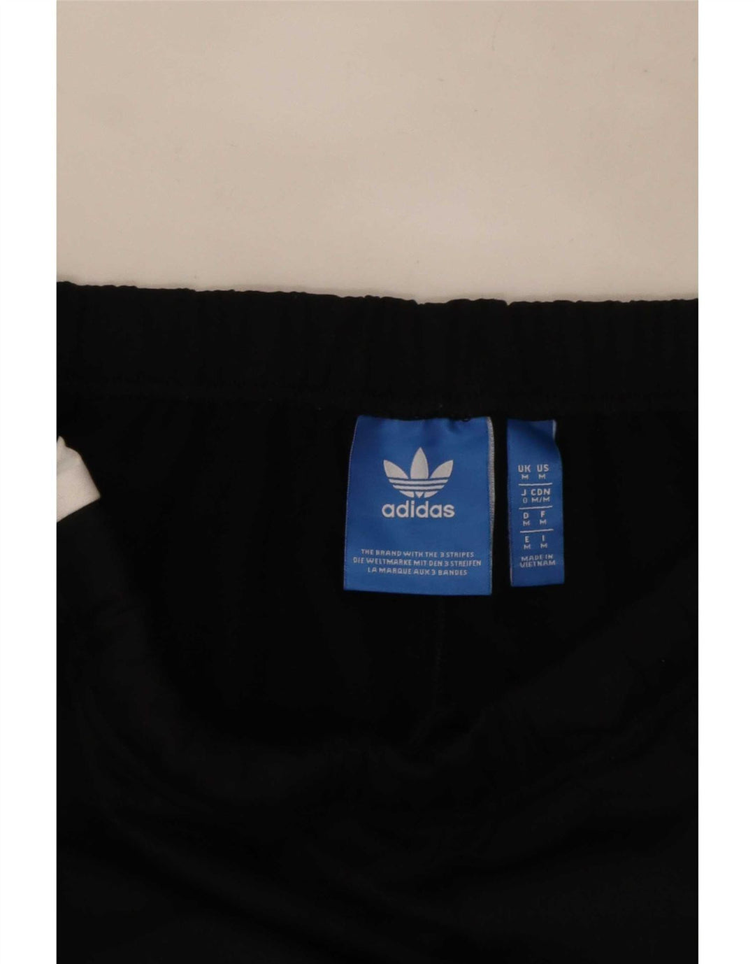 Adidas Mens Tracksuit Trousers Medium Black Colourblock Polyester