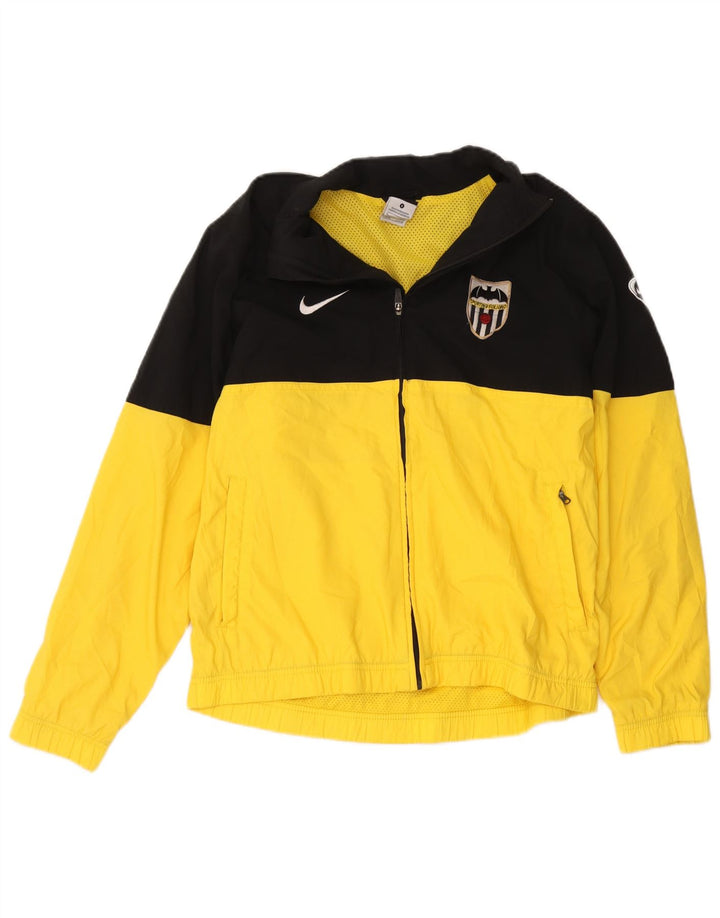 Nike Mens Graphic Tracksuit Top Jacket Small Yellow Colourblock Polyester