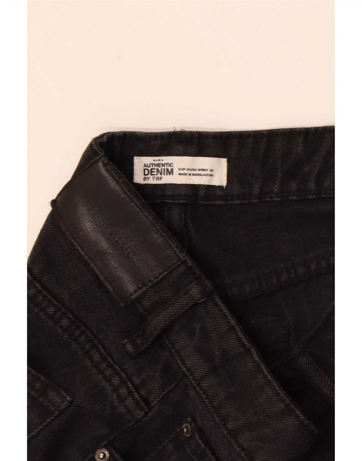 Trafaluc Womens Denim Skirt Small W26 Black
