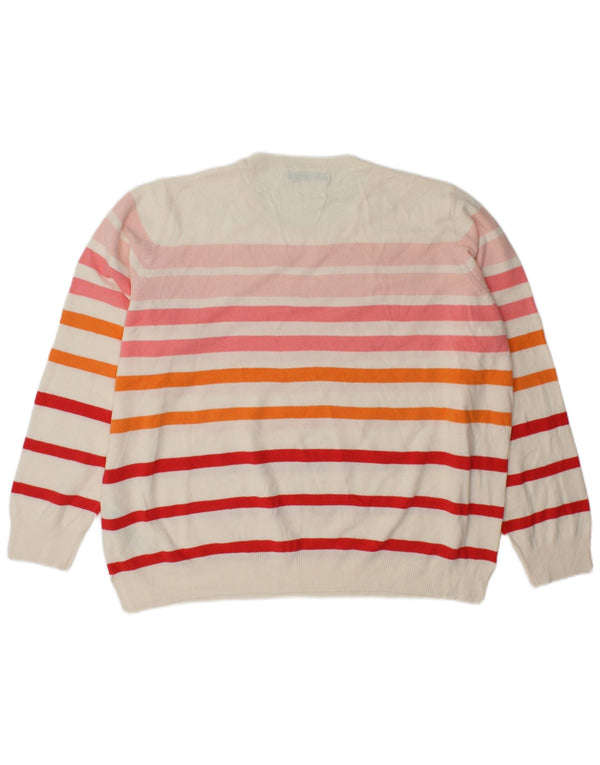 Marks & Spencer Womens Crew Neck Jumper Sweater UK 22 3XL Multicoloured