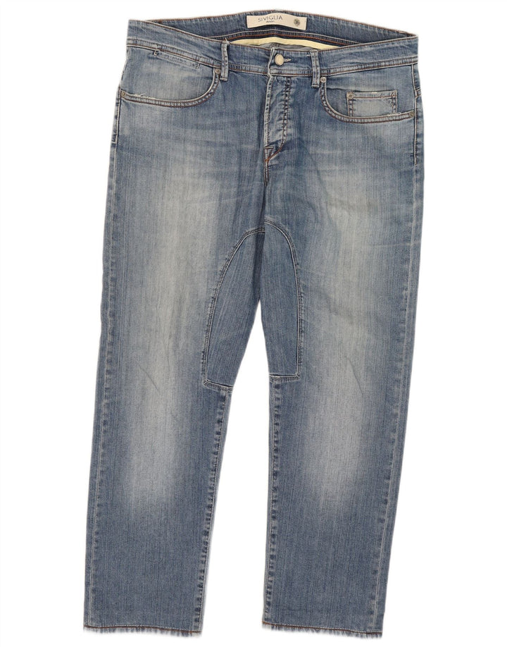 SIVIGLIA Mens Straight Jeans W36 L27 Blue