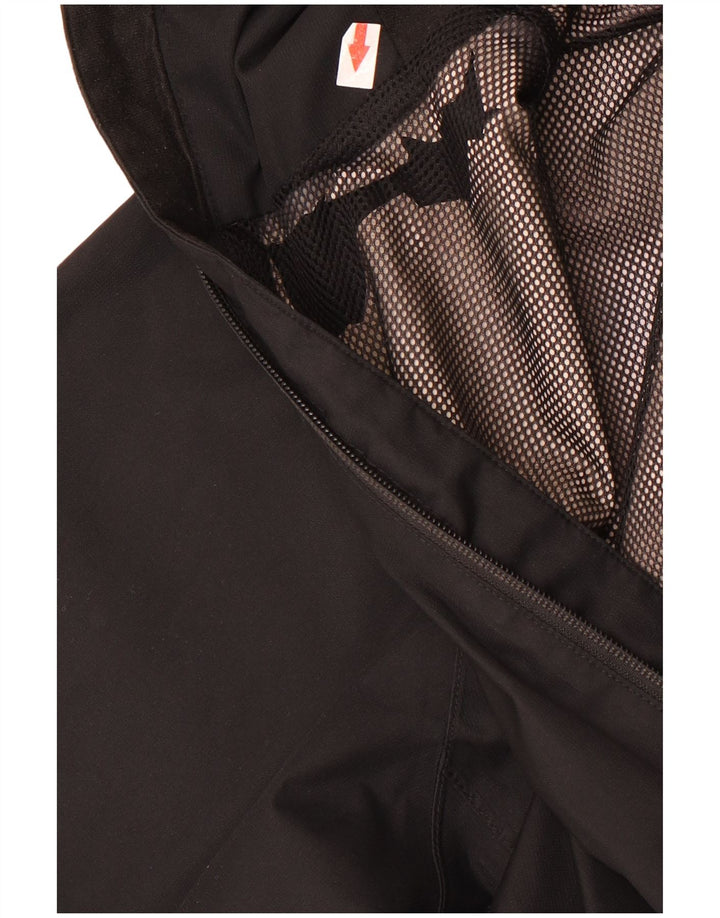The North Face Mens Hooded Rain Jacket UK 36 Small Black Polyester