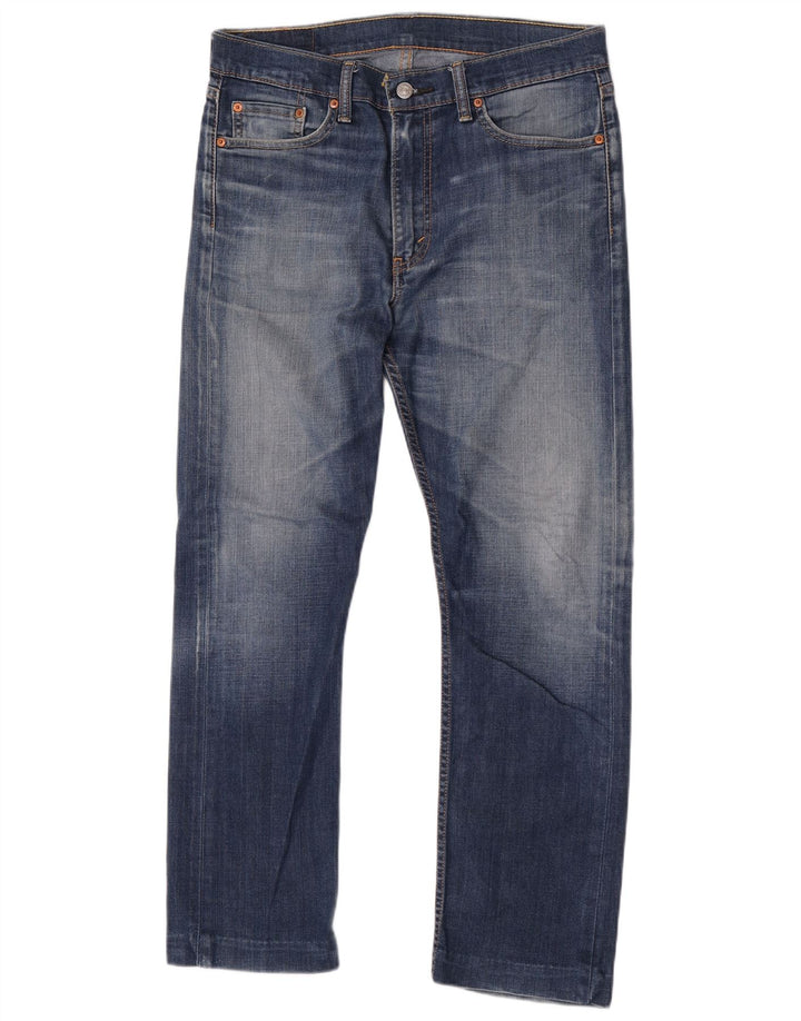 Levi's Herre 513 Slim Straight Jeans W33 L29 Blå