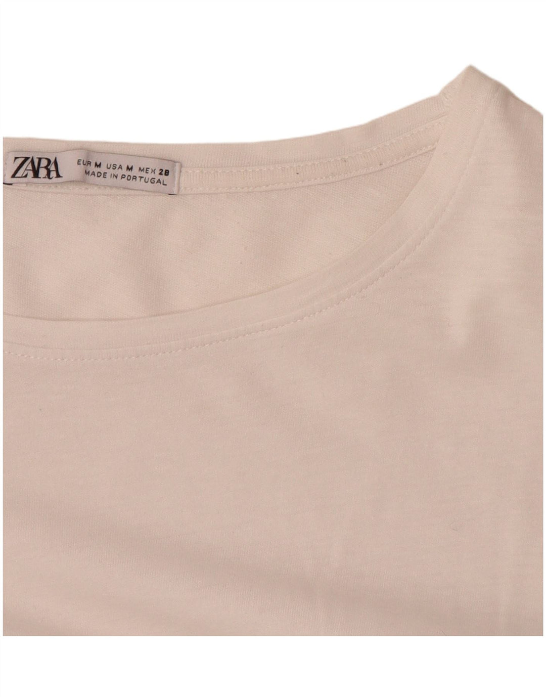 ZARA Womens Blouse Top UK 14 Medium White Paisley