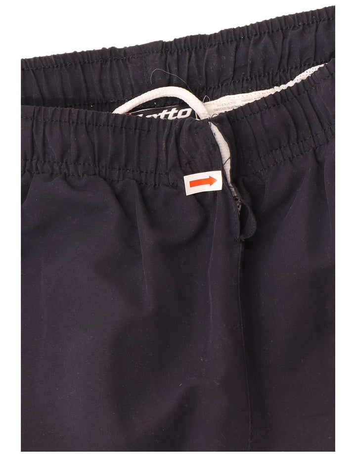 Lotto Mens Tracksuit Trousers Medium Navy Blue Colourblock Polyester
