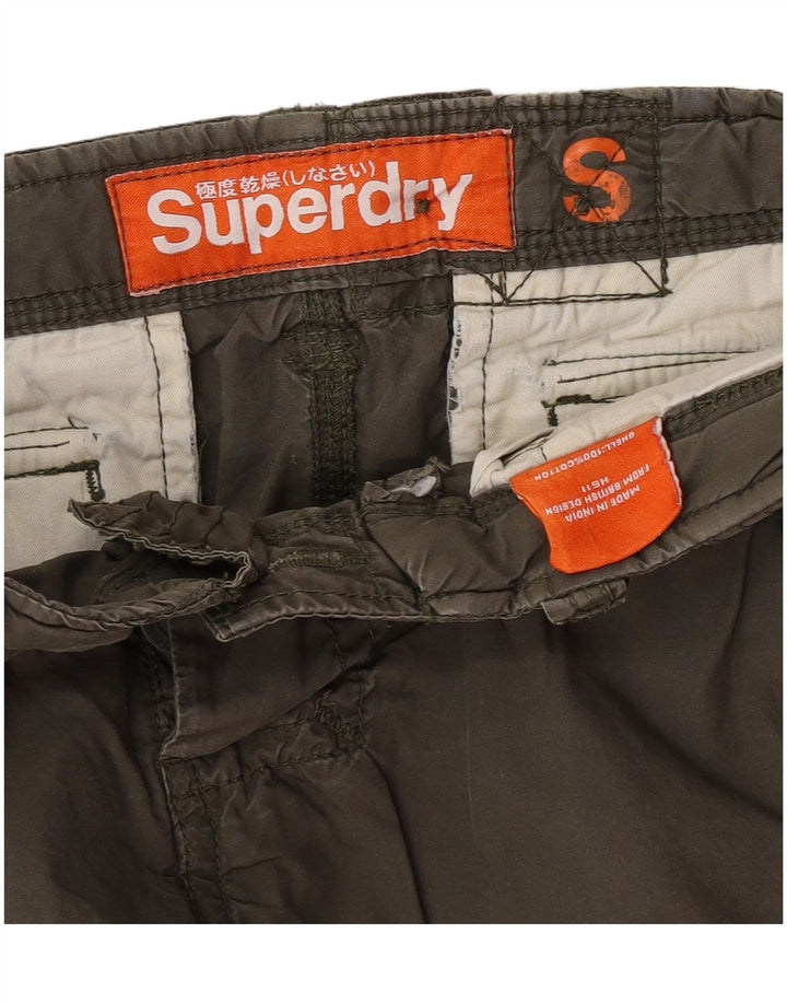 Superdry Mens Cargo Shorts Small W29  Khaki Cotton
