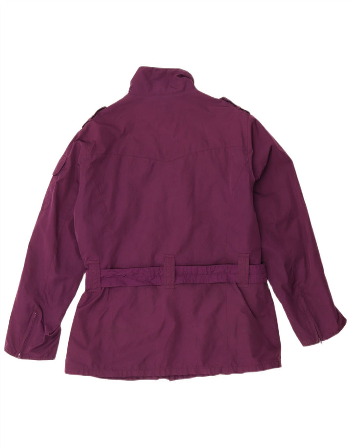 Barbour Damen-Militär-Utility-Jacke UK 12 Mittellila Polyester
