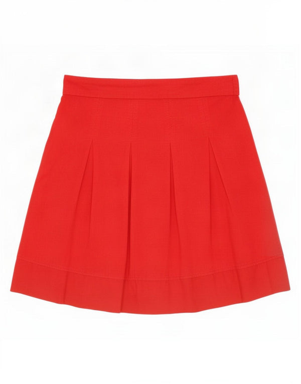 Max & Co. Womens Mini Corduroy Skirt UK 12 Medium W30 Red Cotton